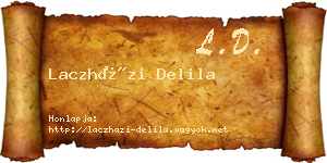 Laczházi Delila névjegykártya